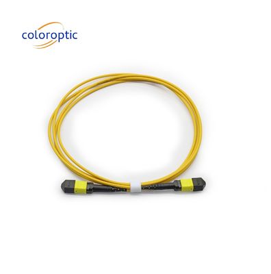 MTP APC Female To Female Optical Cable 10/40G SM 3M PVC / LSZH Trunk Cable