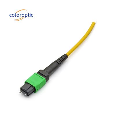 MTP APC Female To Female Optical Cable 10/40G SM 3M PVC / LSZH Trunk Cable