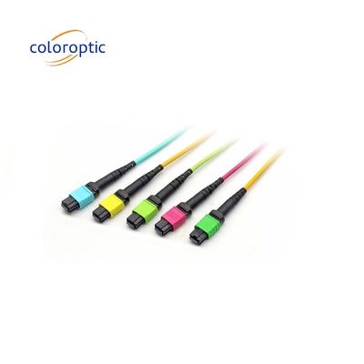 MTPO MTP Patch Cord APC Female To Female Trunk Fiber Optic Patch Cord