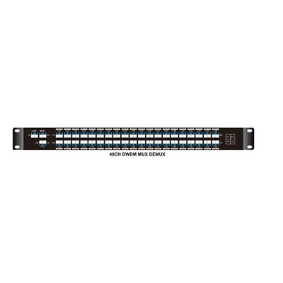 Dual Fiber WDM 40CH C21-C60 Passive Dwdm Mux Demux With 1310nm Port