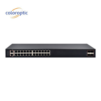 High Performance Layer 3 Core Network Switch With 24 Ports 4*10G SFP+ Ports