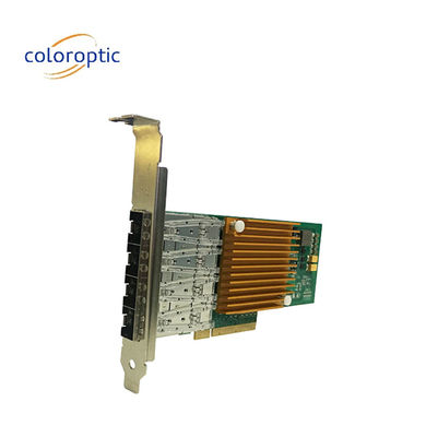 10G Quad Port Ethernet Network Adapter Optical NIC For Microsoft Windows Server