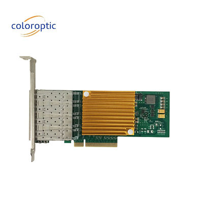 10G Quad Port Ethernet Network Adapter Optical NIC For Microsoft Windows Server