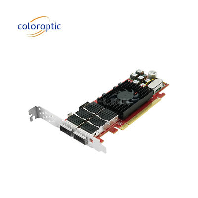 PCIe X16 100G QSFP28 Ethernet Smart Card Dual Ports Xilinx Ultrascale+ 16nm Based