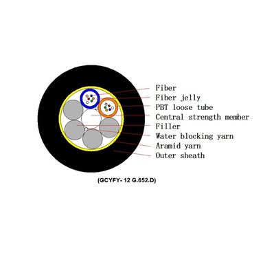 12 Cores Microduct Air-blown Single Mode Optical Fiber Cable