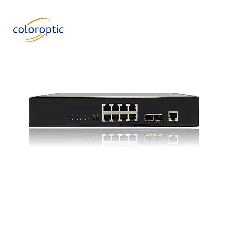 Efficient Poe Switches 8 Port 10/100/1000M 2*GE SFP Ethernet Uplink 140W