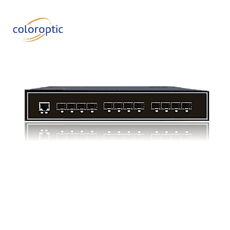 Industrial Intelligent Ethernet Switch With 8GE SFP 4 Ports 10GE SFP+ 1 Console