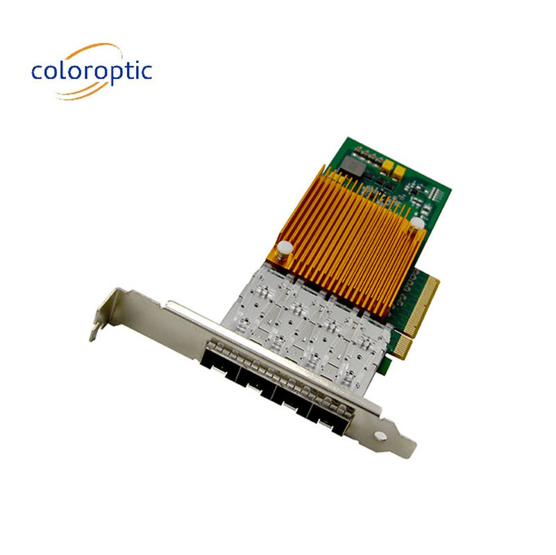 10G Quad Port Ethernet Network Adapter Optical NIC For Microsoft Windows Server